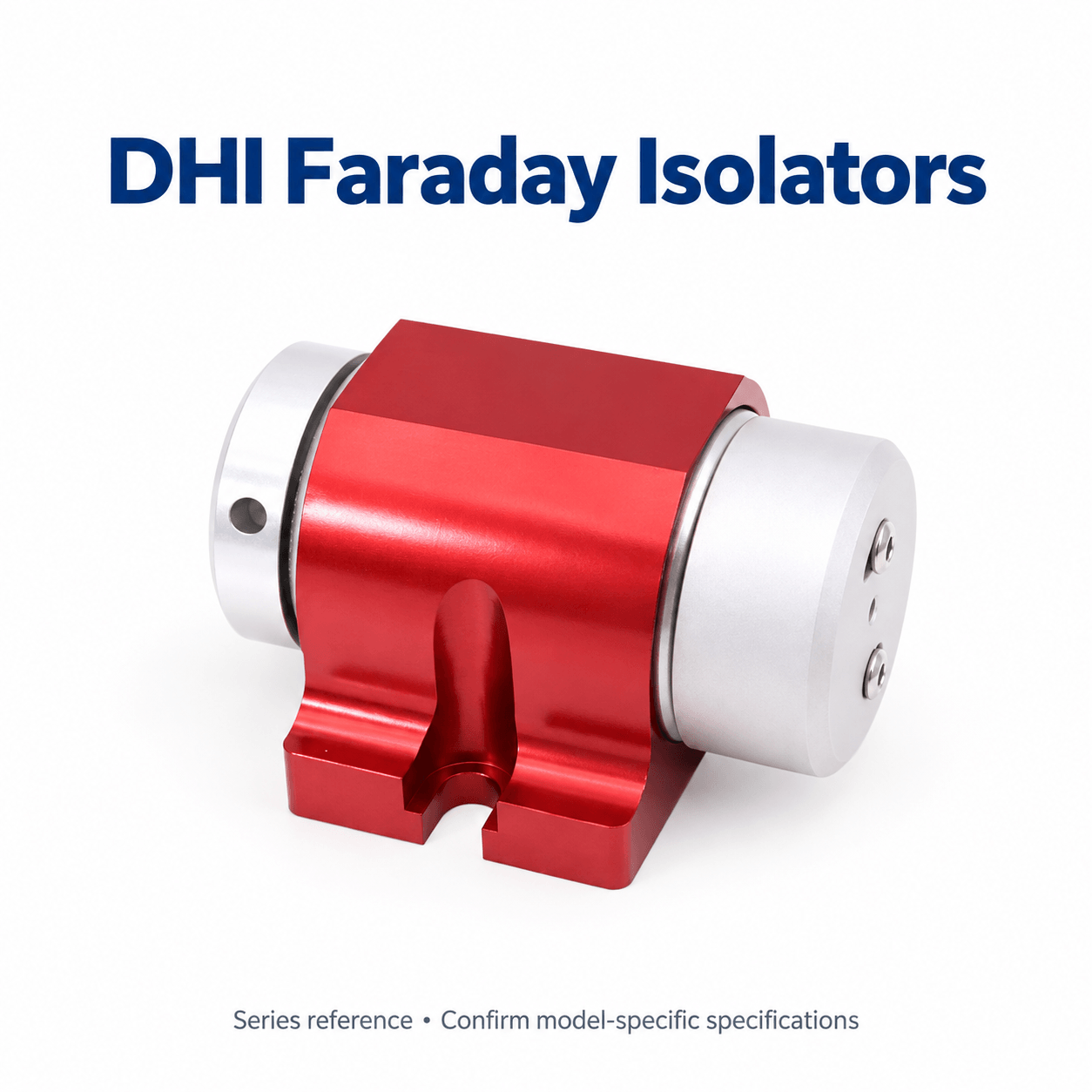 DHI Faraday Optical Isolators — English reference illustration
