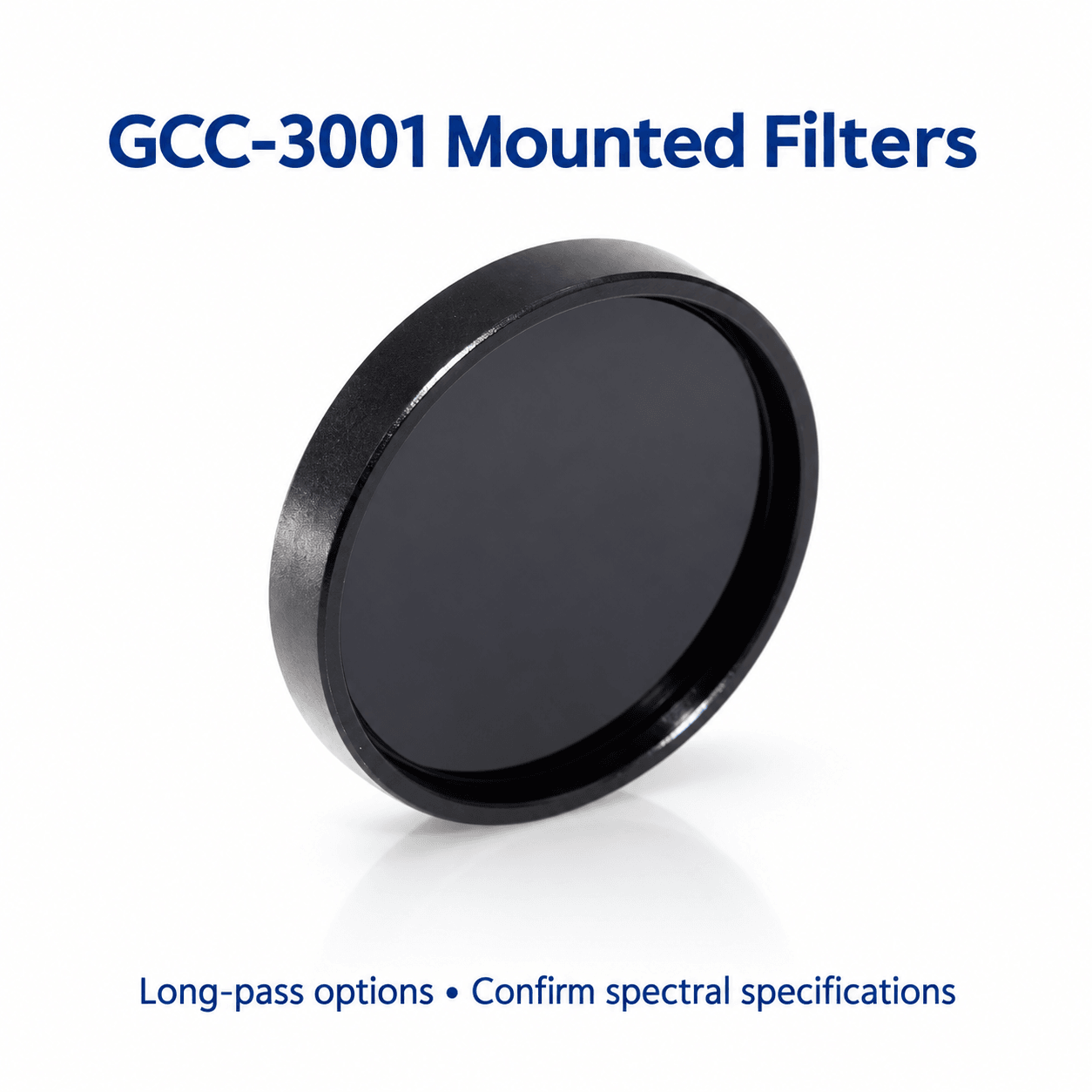 GCC-3001 Mounted Long-Pass Filters — English reference illustration