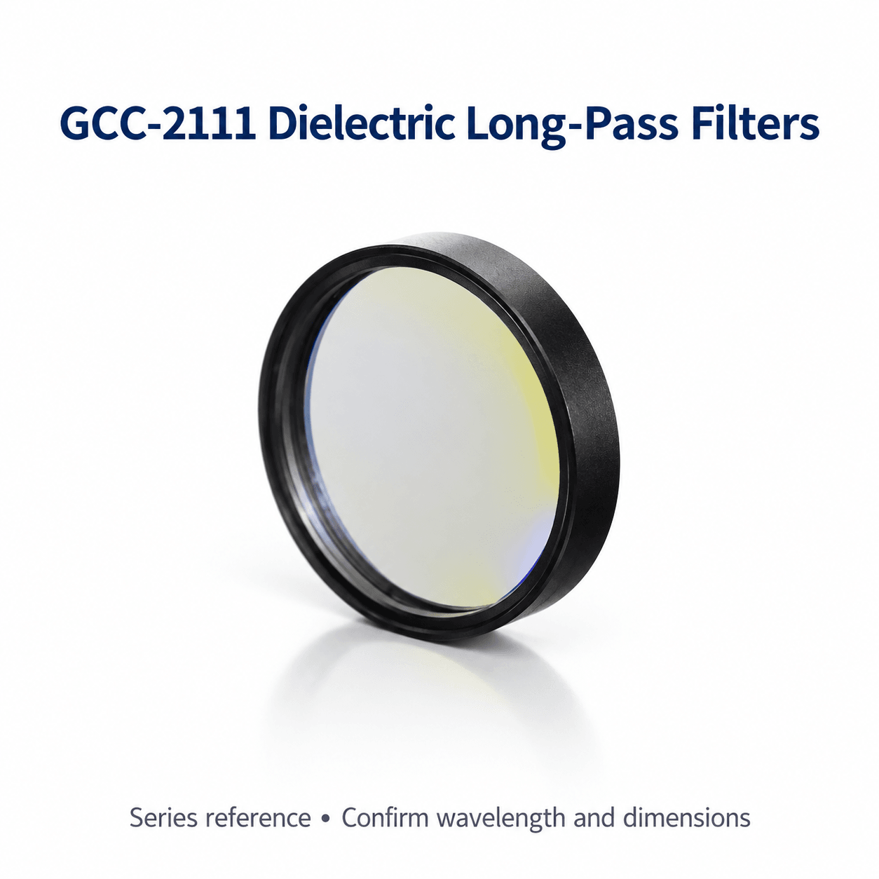 GCC-2111 Dielectric Long-Pass Filters — English reference illustration