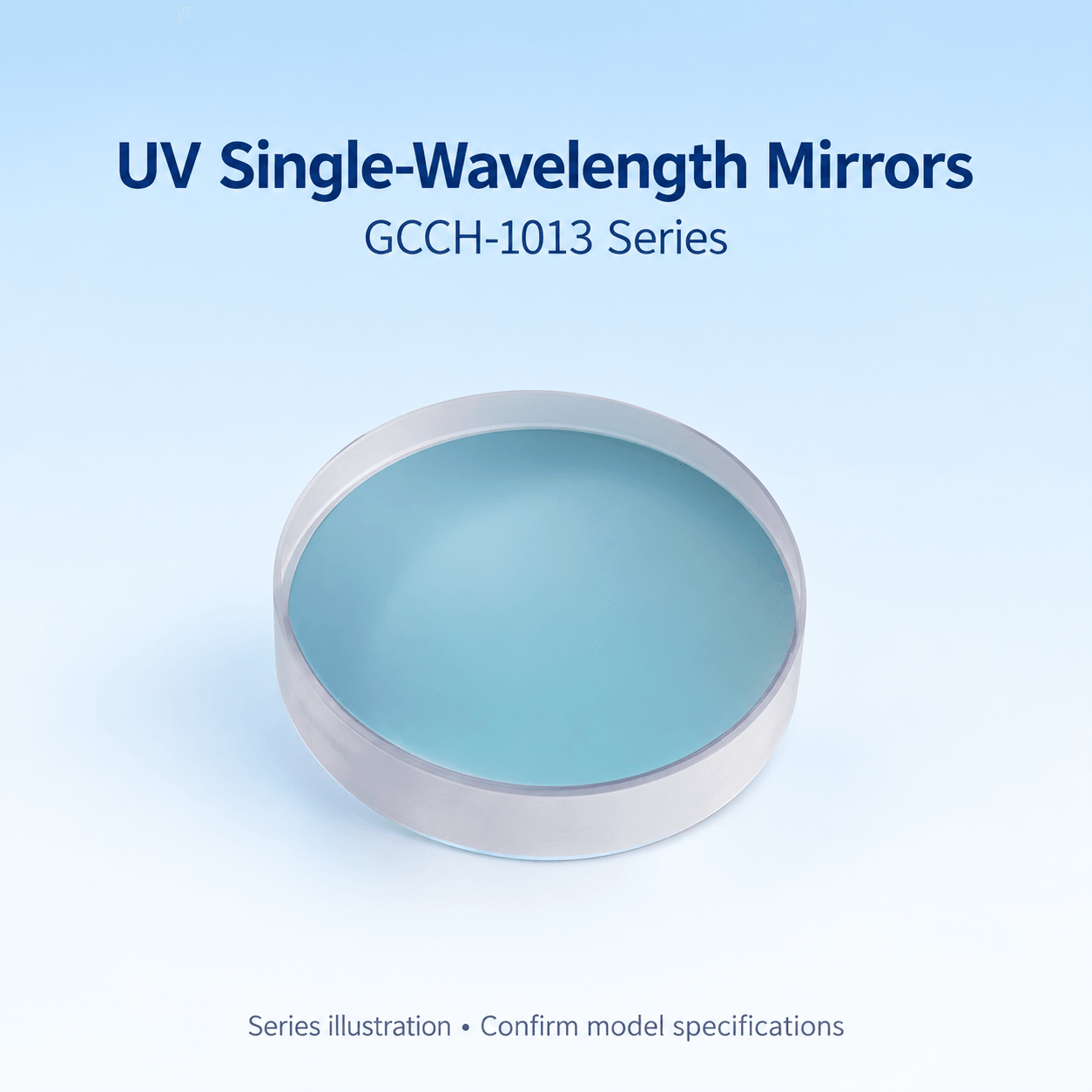 GCCH-1013 UV Single-Wavelength Mirrors — English reference illustration