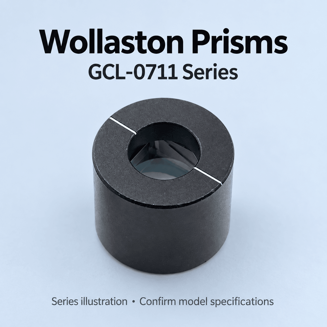 GCL-0711 Series Wollaston Prisms — English reference illustration