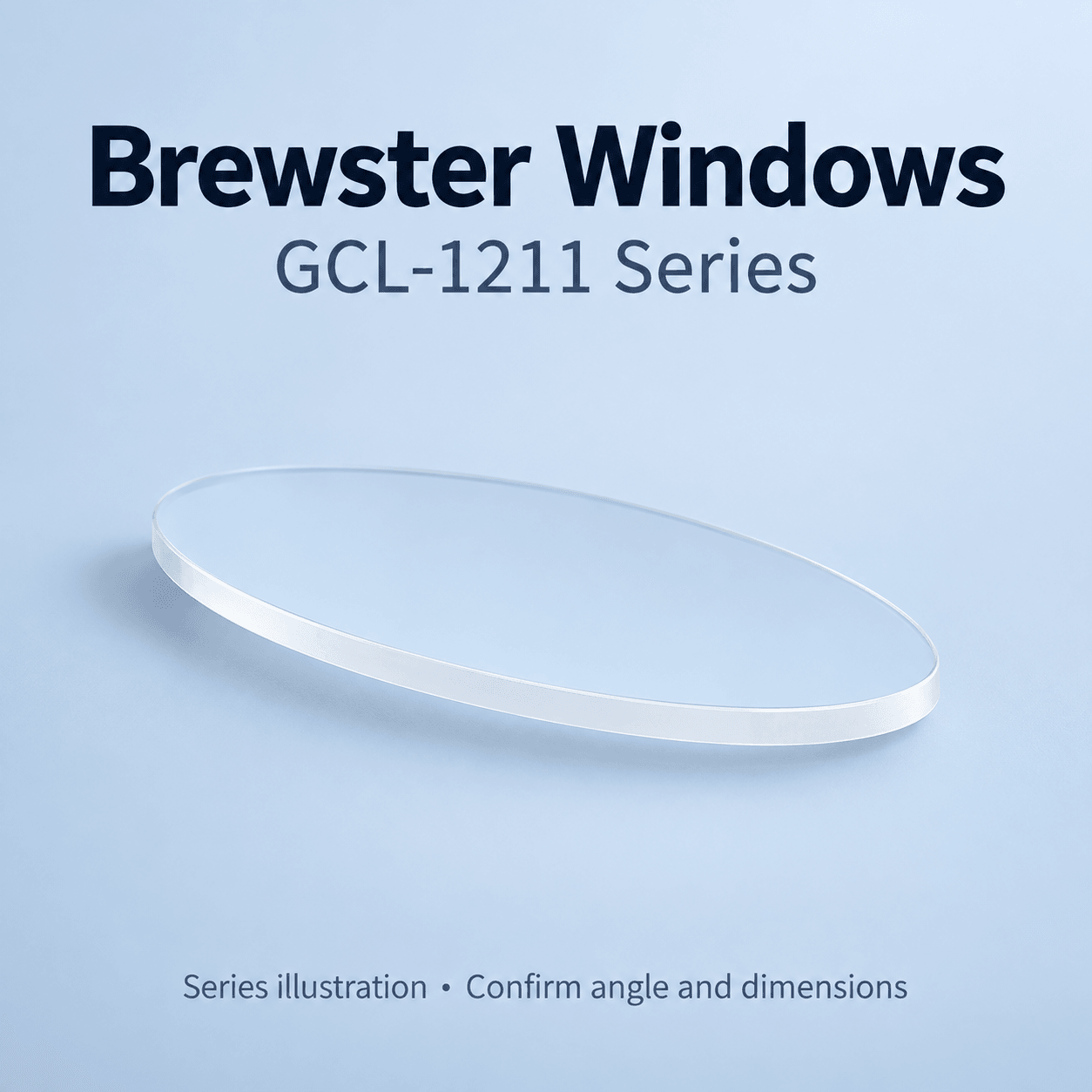 GCL-1211 Series Brewster Windows — English reference illustration