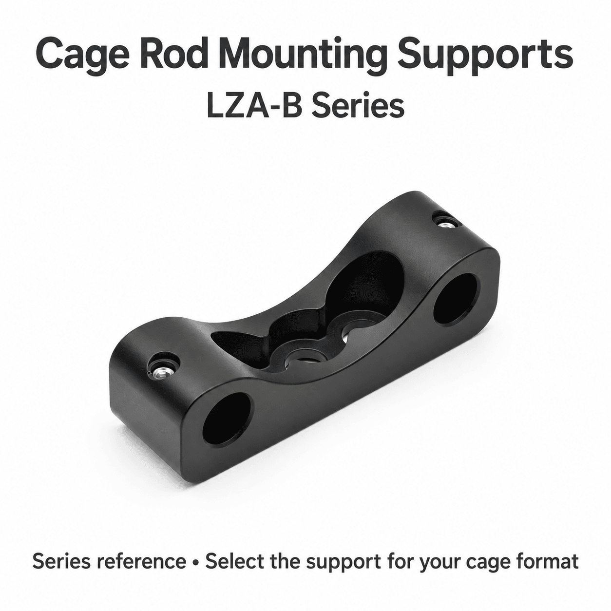 LZA-B Cage Rod Mounting Supports — English reference illustration