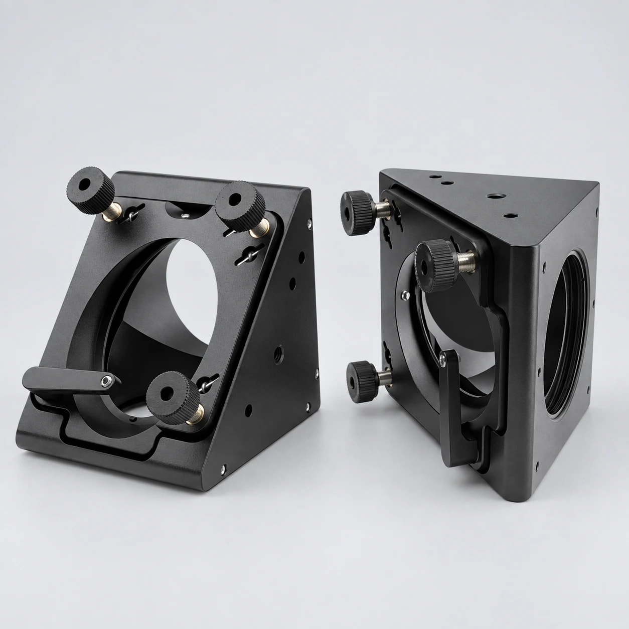 L60T-T 系列 60 mm 笼式直角调整架系列主图（AI背景优化，型号以原始规格图为准）