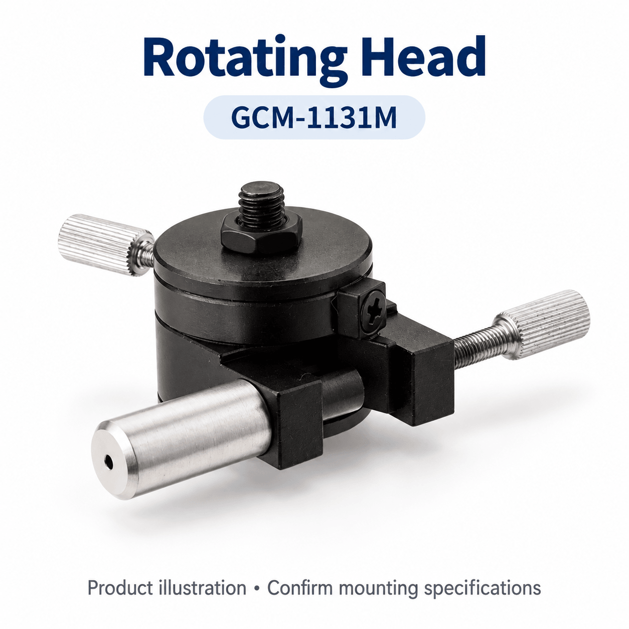 GCM-1131M Rotating Head — English reference illustration
