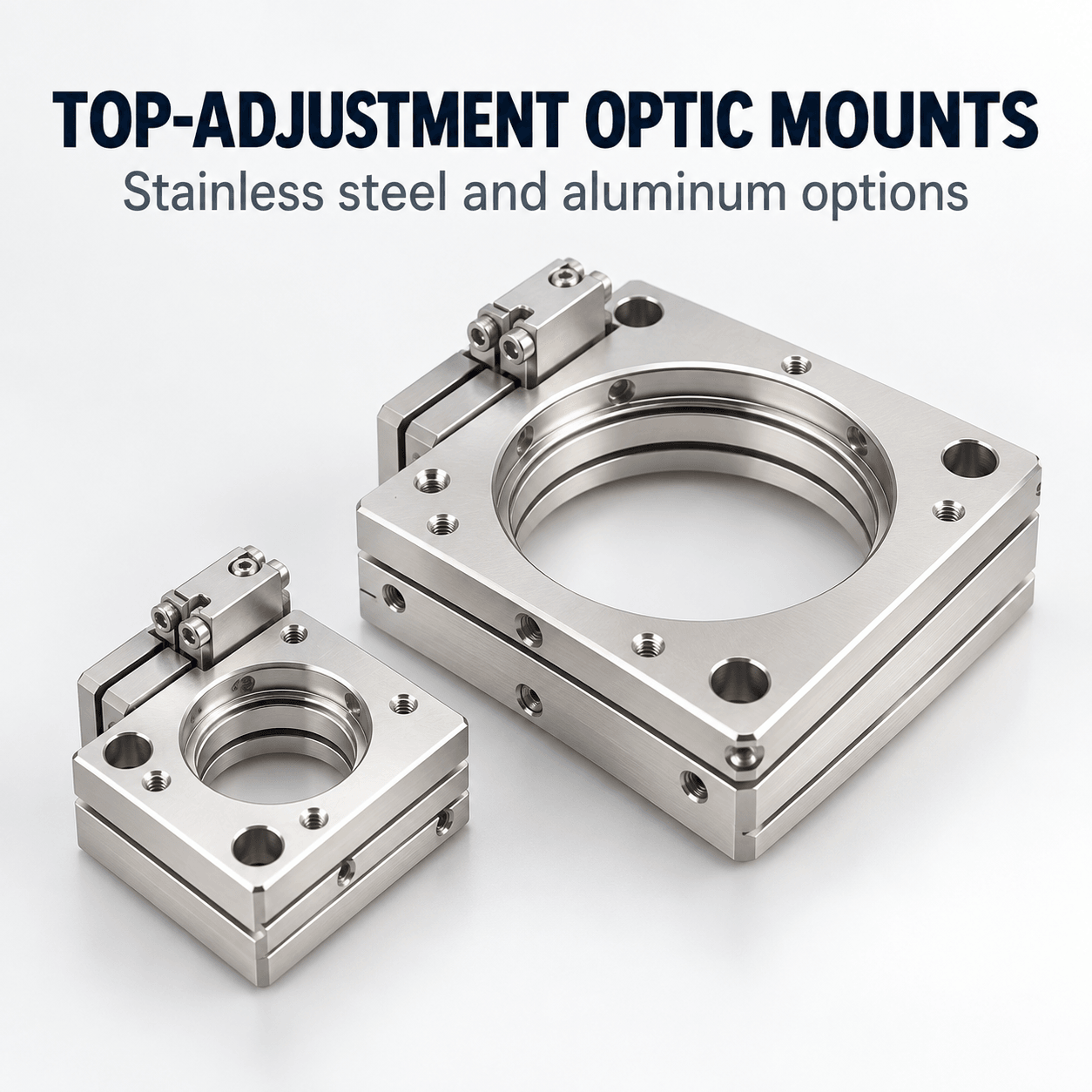 ZJR Top-Adjustment Flexure Optic Mounts — English reference illustration