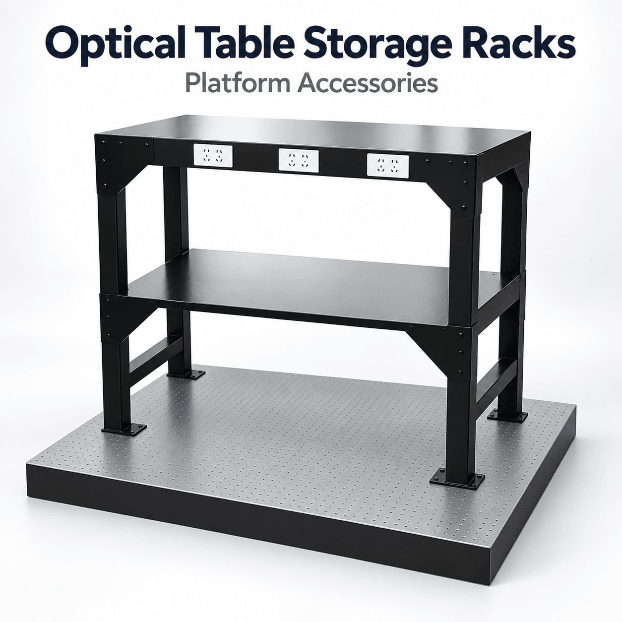 Optical Table Storage Racks — English reference illustration