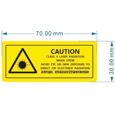 激光设备警示标签与出光口标识来源图片 3