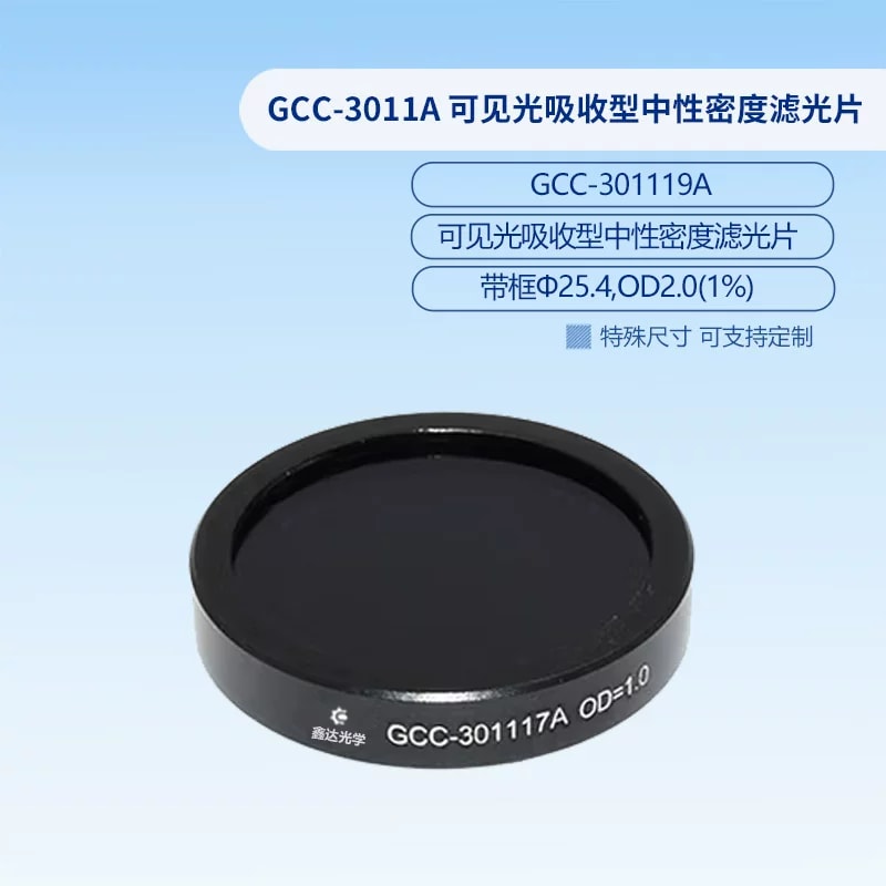 GCC-3011A 系列可见光吸收型中性密度滤光片来源图片 3