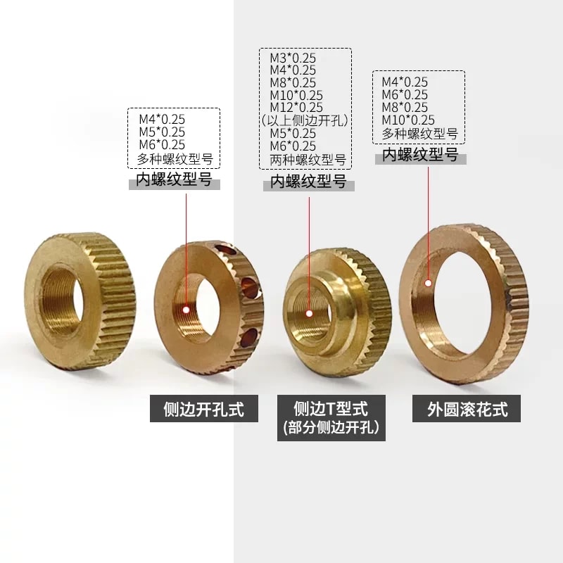 DXJ M3–M12 × 0.25 铜制细牙锁紧螺母来源图片 2