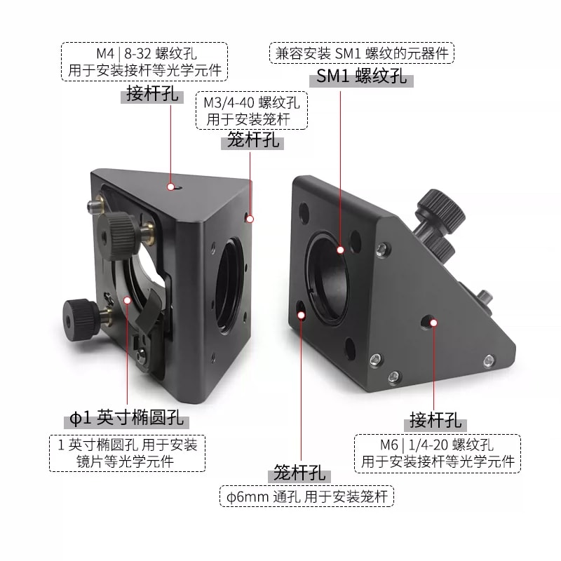 L30T-T 系列 30 mm 笼式直角调整架来源图片 2