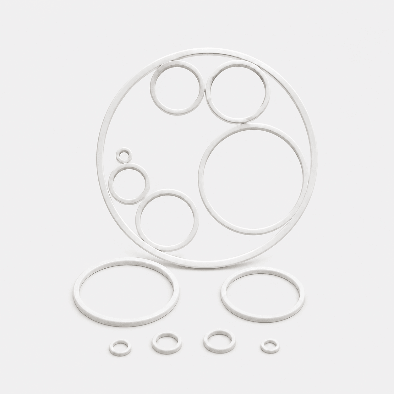 ZFK PTFE 镜片保护垫圈系列浅灰背景产品图